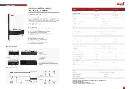 Гібридний інвертор Must PV19-6048 Exp 6 кВт – купити | AllForSolar
