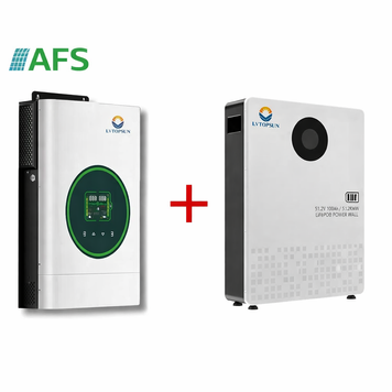Комплект резервного питания Гибридный инвертор LVTOPSUN LVTS-6kw-HYD 6 кВт + Аккумулятор LVTOPSUN LVTS‑512100 5,12 кВт&middot;ч LiFePO₄ 000006512100 фото
